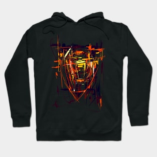 abstract fire art Hoodie